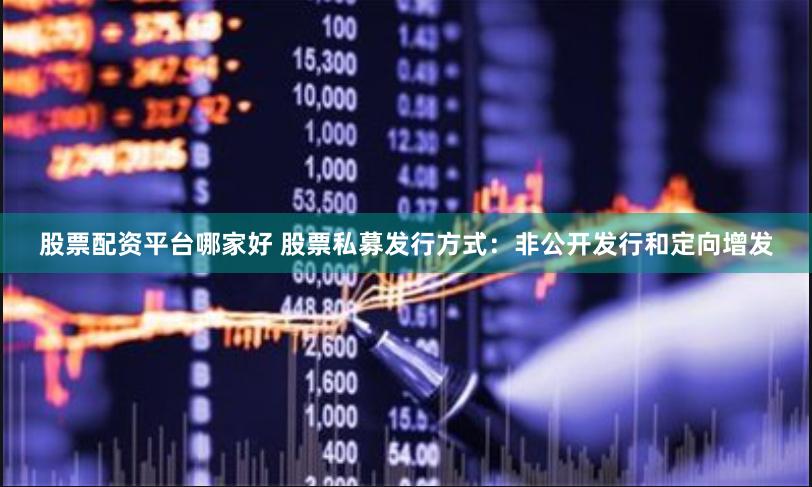 股票配资平台哪家好 股票私募发行方式：非公开发行和定向增发