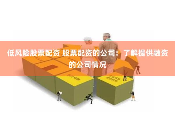 低风险股票配资 股票配资的公司：了解提供融资的公司情况